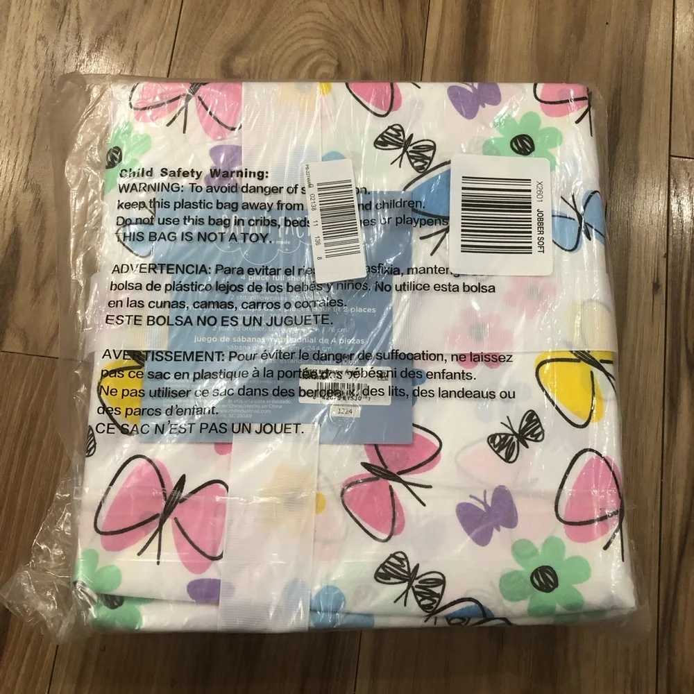 Dream Factory Sweet Butterfly Full Sheet Set